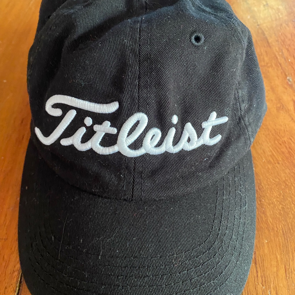 Titleist Black Golf Cap Adjustable Strap Fits Most